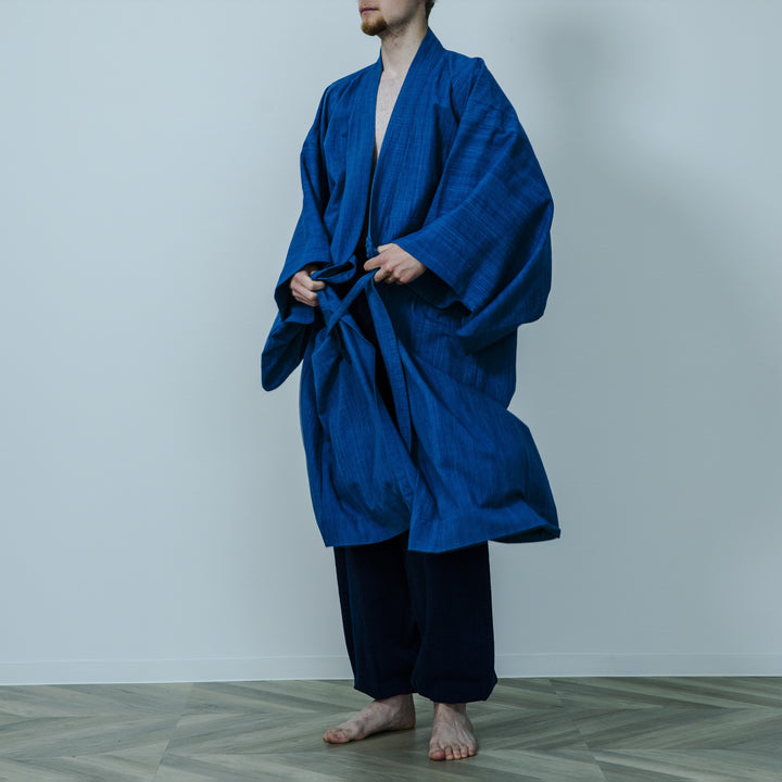 DOTERA (Natural Indigo Dyed Kimono Robe)