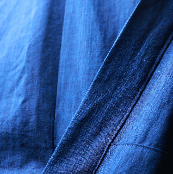 DOTERA (Natural Indigo Dyed Kimono Robe)