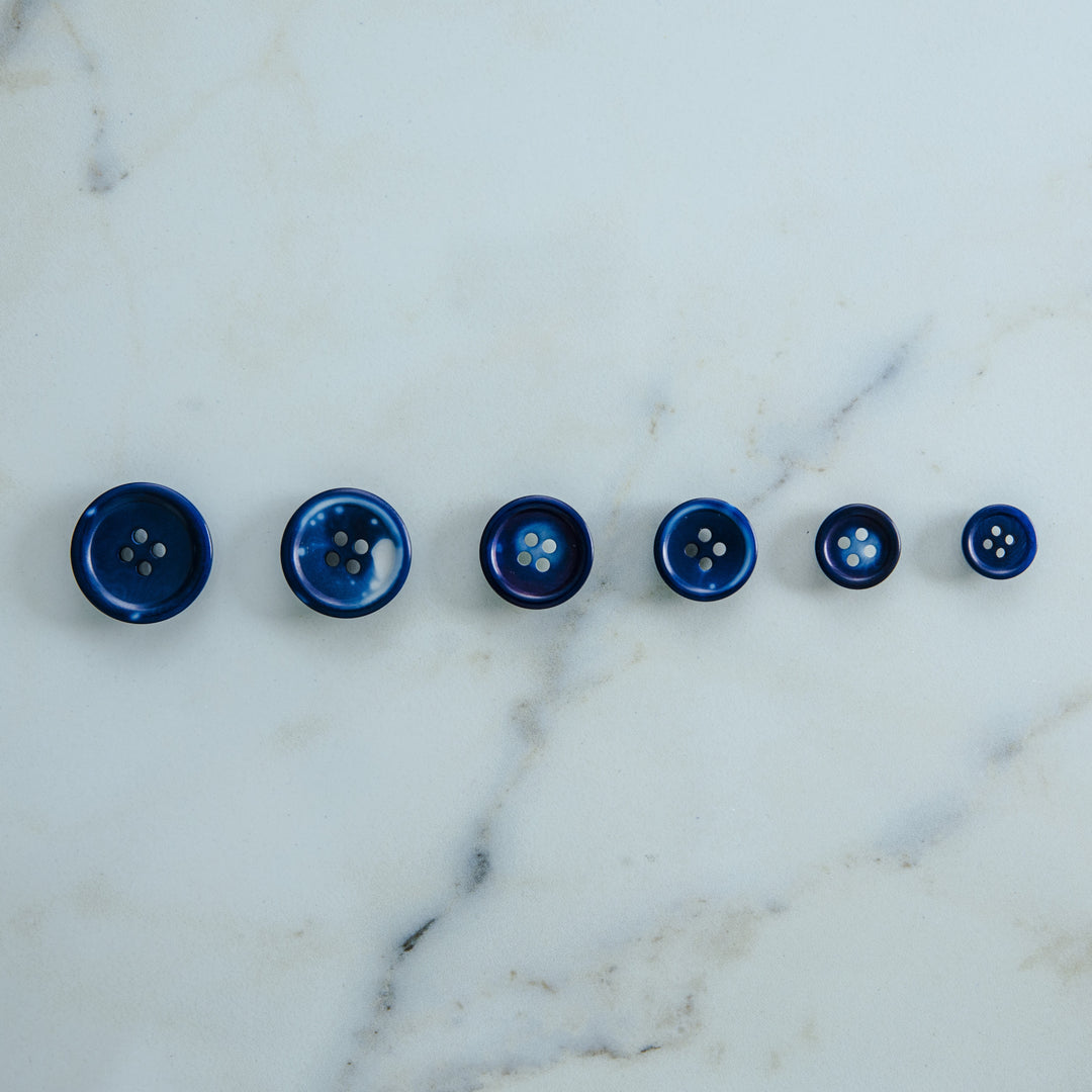 Natural Indigo Mura-dyed Nut Buttons