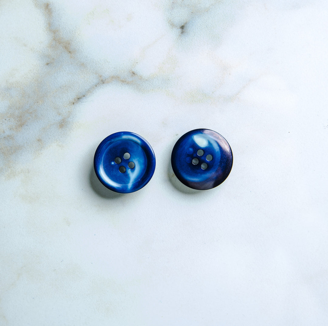 Natural Indigo Mura-dyed Nut Buttons